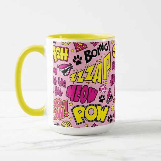 Chibi Comic Phrases en Logos Pattern Mok (Links)