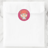 Chibi Cupid Ronde Sticker (Tas)
