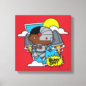 Chibi Cyborg Blast Off Canvas Afdruk (Voorkant)