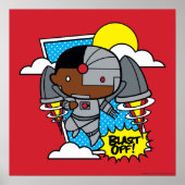 Chibi Cyborg Blast Off Poster (Voorkant)