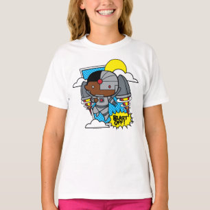 Chibi Cyborg Blast Off T-shirt