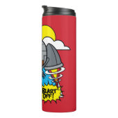 Chibi Cyborg Blast Off Thermosbeker (Geroteerd rechts)