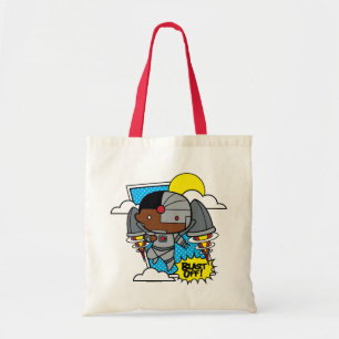 Chibi Cyborg Blast Off Tote Bag