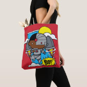 Chibi Cyborg Blast Off Tote Bag (Dichtbij)