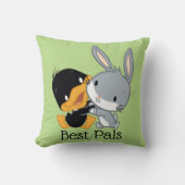 Chibi DAFFY DUCK™ EN BUGS BUNNY™ Kussen (Voorkant)