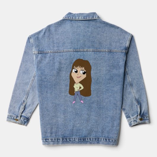 chibi denim jacket (Achterkant)