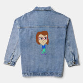 chibi denim jacket (Achterkant)