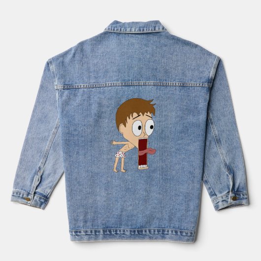 chibi denim jacket (Achterkant)