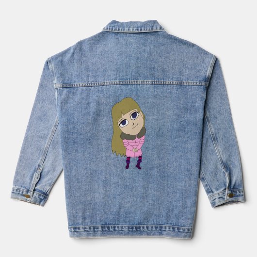 chibi denim jacket (Achterkant)