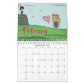 Chibi Deux Page Petit Calendrier, Calendrier Blanc (Feb 2027)