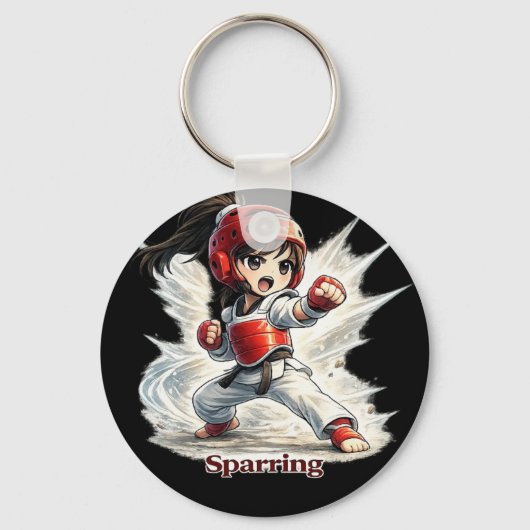 Chibi Dojo Sparring Breaking Sleutelhanger (Voorkant)