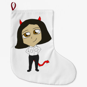 chibi-duivel grote kerstsok