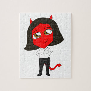 chibi duivel meisje legpuzzel