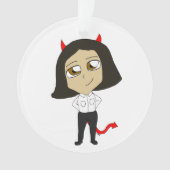 chibi-duivel ornament (voorkant)