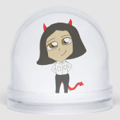 chibi-duivel sneeuwbol (Voorkant)