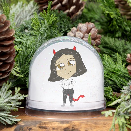 chibi-duivel sneeuwbol (Winter)