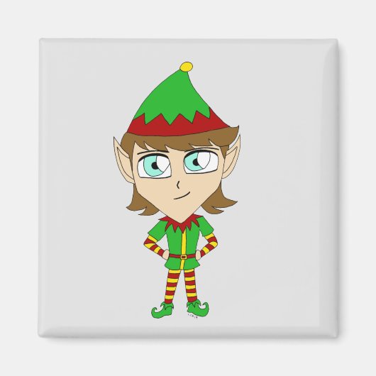 chibi elf magnet magneet (Voorkant)