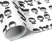 Chibi Emo Gothic Cadeaupapier (Rol Hoek)