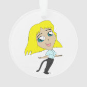 chibi fille avec une queue (dos)