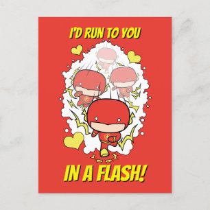 Chibi Flash - Ik zou naar je toe lopen in een Flas Feestdagenkaart
