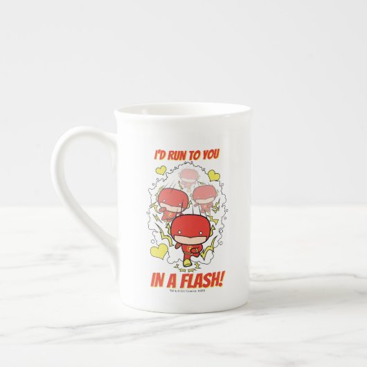 Chibi Flash - ik zou naar je toe lopen in een Flas Porselein Kop (Links)