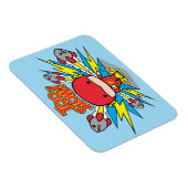 Chibi Flash Outrunning Rocks Magneet (Rechterzijde)