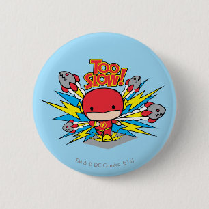 Chibi Flash Outrunning Rocks Ronde Button 5,7 Cm