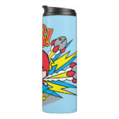 Chibi Flash Outrunning Rocks Thermosbeker (Geroteerd rechts)