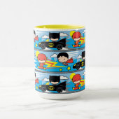 Chibi Flash, Superman en Batman Racing Pattern Mok (Midden)