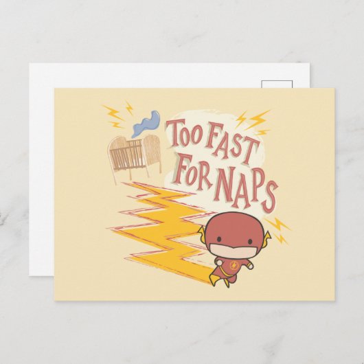 Chibi Flash | Te snel voor kranen Briefkaart (Voorkant / Achterkant)