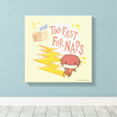 Chibi Flash | Te snel voor kranen Canvas Afdruk (Insitu (Houten vloer))