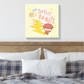 Chibi Flash | Te snel voor kranen Canvas Afdruk (Insitu (Slaapkamer))