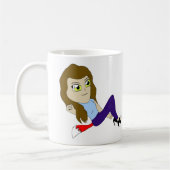 chibi foxy fille café tasse (Gauche)