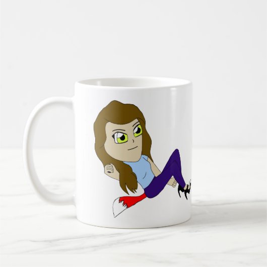 chibi foxy fille café tasse (Gauche)