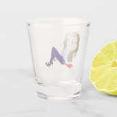 chibi foxy girl glas (Achterkant)