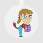 chibi foxy girl    ornament (achterkant)