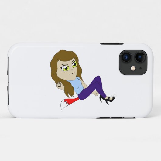 chibi foxy-meisje Case-Mate iPhone case (Achterkant (horizontaal))