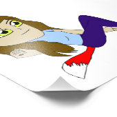 chibi foxy-meisje foto afdruk (Hoek)