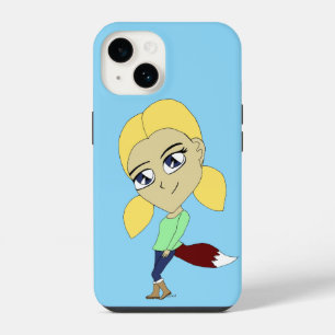chibi foxy-meisje iPhone 14 hoesje