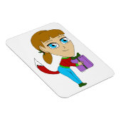 chibi foxy-meisje magneet (Rechterzijde)