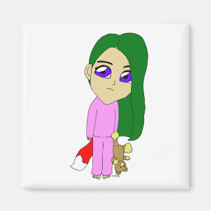 chibi foxy-meisje magneet