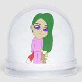 chibi foxy-meisje sneeuwbol (Voorkant)