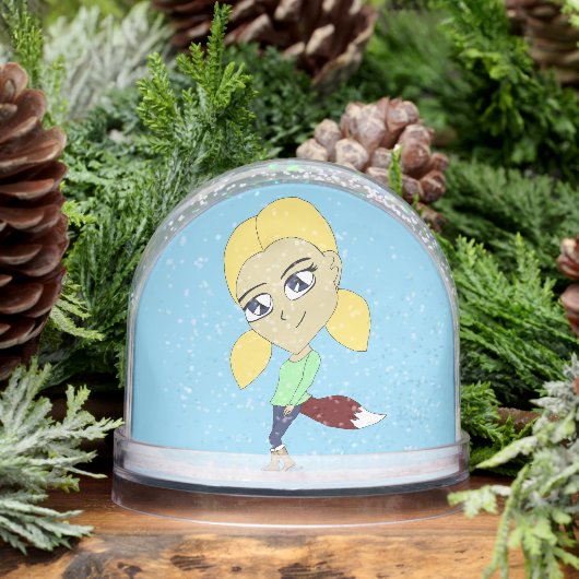 chibi foxy-meisje sneeuwbol (Winter)