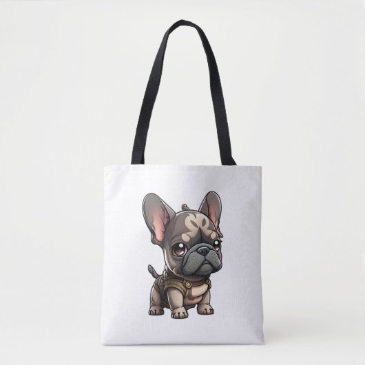 Chibi Franse buldog Draagtas (Voorkant)