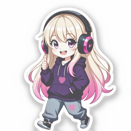Chibi Funny Sticker (Voorkant)