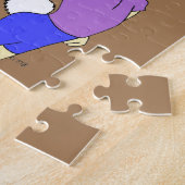 chibi girl with a bunny tail button legpuzzel (Zijkant)