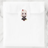 Chibi gothic loli ronde sticker (Tas)