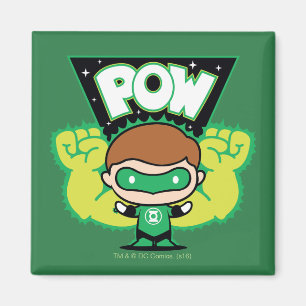 Chibi Green Lantern Forming Giant Fists Magneet