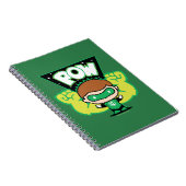 Chibi Green Lantern Forming Giant Fists Notitieboek (Rechterzijde)