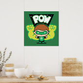 Chibi Green Lantern Forming Giant Fists Poster (Keuken)